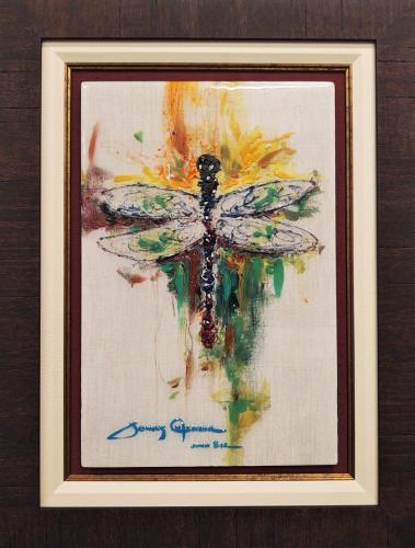 Wings of Change 12x18 Framed Original Mixed Media on Metal - Dimensional Modern Impressionism by James Coleman