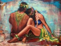 Aloha Love Giclee by Shawn Mackey