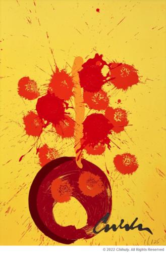 <i>Hot Poppies</i> Limited Edition Serigraph by Dale Chihuly