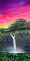 Rainbow Falls 18x36 Original Acrylic by Chris Sebo <! aesthetic>