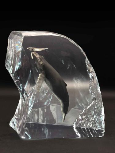 First Born LE Lucite Sculpture by Robert Wyland
