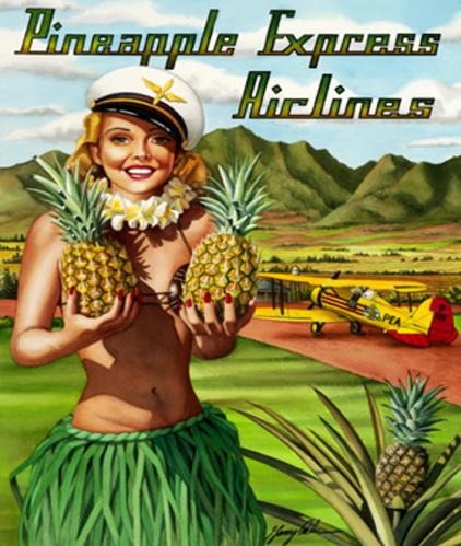 Pineapple Express Giclee by Garry Palm <! local>