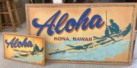 Aloha Kona Canoe Surfer Large by Steve Neill <br><b>[Completion Date for New Orders: Approx. June 2023]</b> <! local>