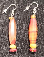 Agate & Amber SS Earrings by Genesis Collection