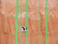 Lucky Panda On Bamboo 36x48 by J Ha <! aesthetic>