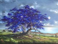 Sapphire Bloom Giclee Limited Edition Of 50 36x48 by George Aldrete