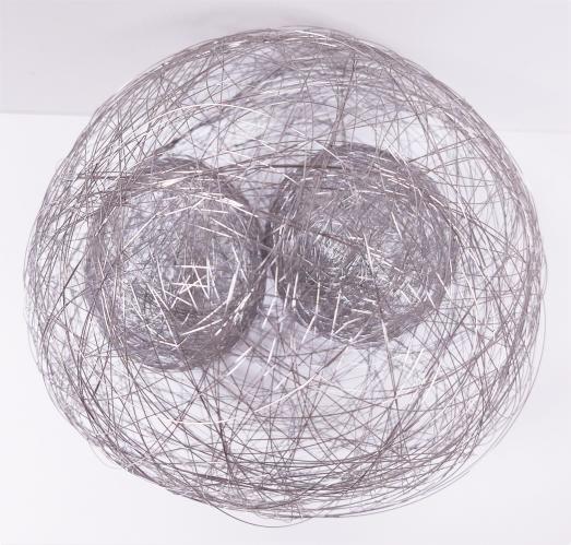Sterling Silver Sphere w/2 Spheres Inside by Cindy Luna