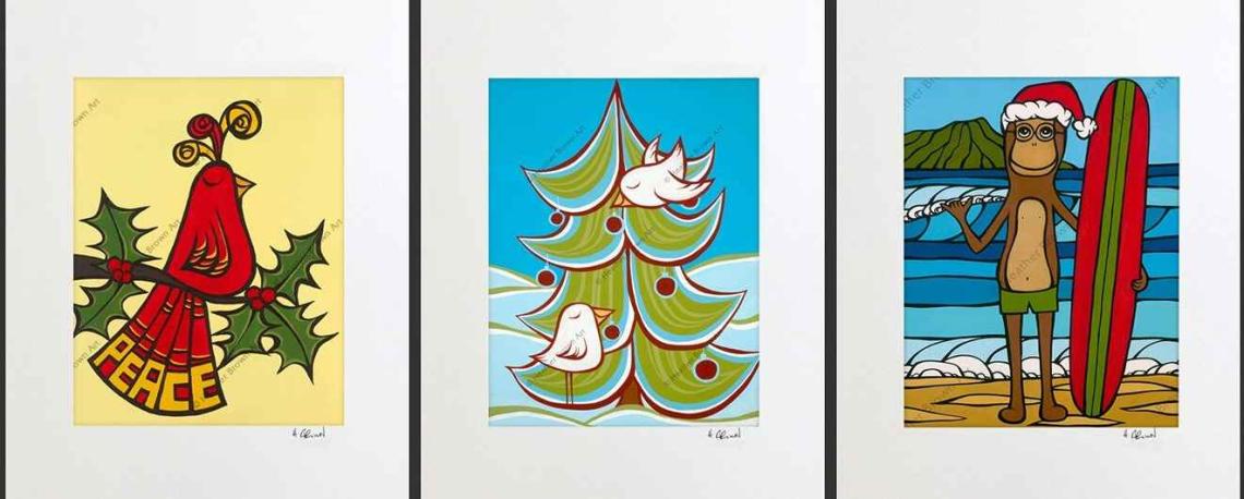 Heather Brown 8x10 Matted Christmas Print by Heather Brown <! local>