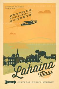 Lahaina (Maui) Framed Giclee by Nick Kuchar <! local> <! aesthetic>