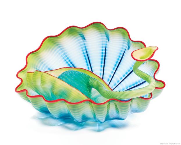 <i>Seagrass Seaform</i> 2021 Studio Edition by Dale Chihuly