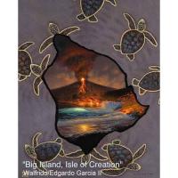 Big Island Isle of Creation 24x30 Giclee - Collaboration Between <b>Deen Garcia & Walfrido Garcia</b> by Artist Collaborations