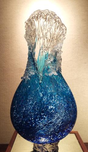 <b>*NEW*</b> Kalapana Kai Wave Vase #241 by Daniel Moe <! local>