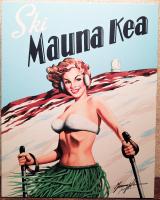 Ski Mauna Kea Giclee by Garry Palm <! local>