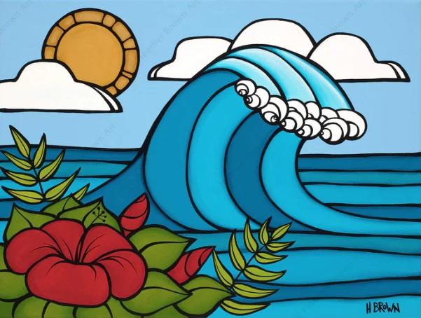 Hibiscus Swell 12x16 OE Giclee by Heather Brown <! local>