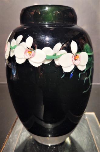 White Orchid Vase by Daniel Salazar