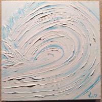 Rip Curl 12x12 Original Acrylic by <! Vera> Vera <! Kirkpatrick><! local>