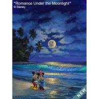 Disney Romance Under the Moonlight 18x24 Premier Edition GW Giclee- DROP SHIP by Walfrido Garcia