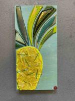 <b>*NEW*</b> Pretty Pineapple 6x12 Fused Glass by Shelly Batha