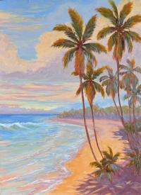 Tropical Picnic 18x24 Original Oil on Canvas by Dan Young <! local>