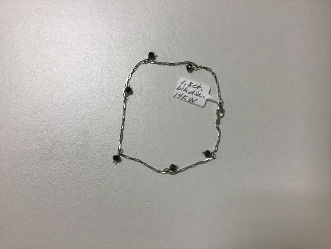 Black Diamond 1.8ct 14k White Gold Bracelet by Pat Pearlman <! local>