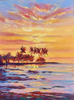 Kona Sunset 24x18 Oil by Roman Czerwinski <! local>