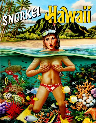 Snorkel Hawaii Giclee by Garry Palm <! local>