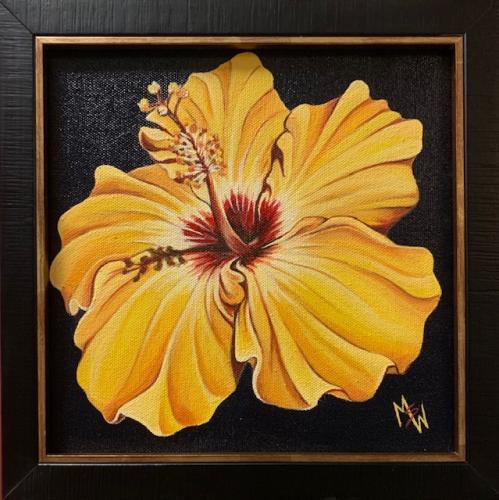 Hibiscus Gold Framed by MsW