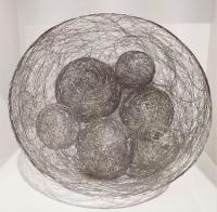 Stainless Steel Basket of Spheres by Cindy Luna <! local>