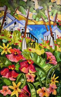 Peace of Mind 48x30 Original Acrylic by Marie-Claude Boucher