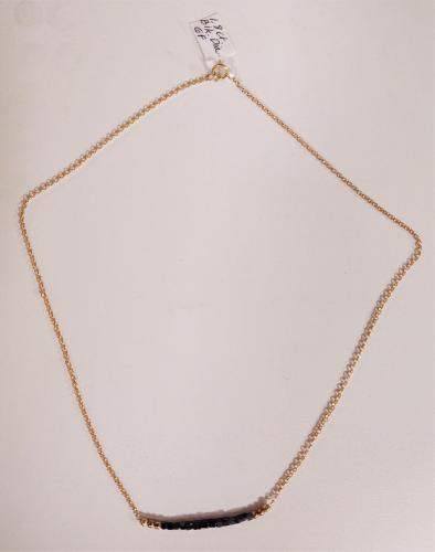 Black Diamond 1.8 ct. Cubes GF Bar Necklace by Pat Pearlman <! local>