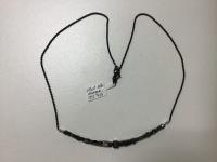 <b>*NEW*</b> Cube Black Diamond 10ct SS Necklace 17.5-Inch Rhuthenium-Plated SS Chain by Pat Pearlman