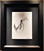 <b>*NEW*</b> Sea Turtle Encounter 9x12 Framed Drawing by Robert Wyland