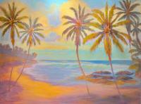 Tropical Peace 36x48 Original Oil by Dan Young <! local>