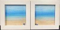 Abstract Wave Diptych 5x10 Acrylic by Vera <! local>