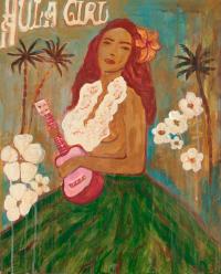 Uke Hula Giclee by Olivia Belle <! local>