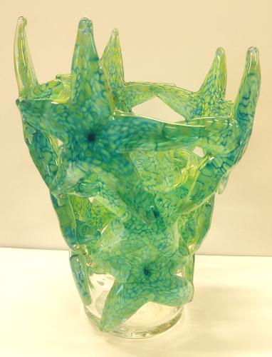 <b>*NEW*</b> Mint Green Starfish Cluster Vase by John Gibbons