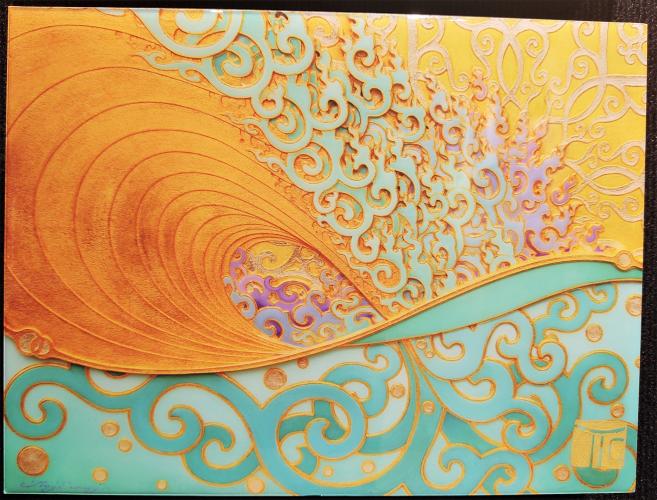 Wave of Compassion 9x12 LE Resin Giclee by Troy Carney