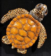 Playful Child Small Honu Sculpture by Linda Hogan <! local>