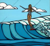 Lady Slide LE Giclee by Heather Brown <! local>