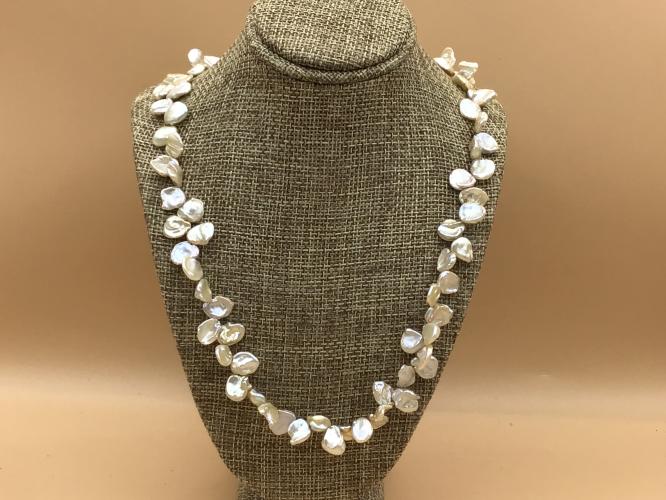 <b>*NEW*</b> Champage Keshi Pearl GF Necklace 17.5-Inch by Pat Pearlman <! local>