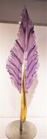 Purple Vertical Feather w/Stand by Nic McGuire