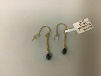 Black Diamond 1.25ct GF Earrings by Pat Pearlman <! local>