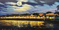 Lahaina Nights Limited Edition Museum Wrapped Giclee by Walfrido Garcia <! local>