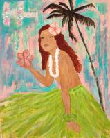 Hawaii Flower Giclée by <b>*NEW ARTIST*</b><br>Olivia <d></d>Belle <! local>