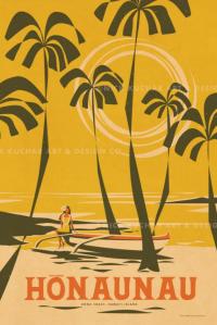 Honaunau (Big Island) Framed Giclee by Nick Kuchar <! local> <! aesthetic>