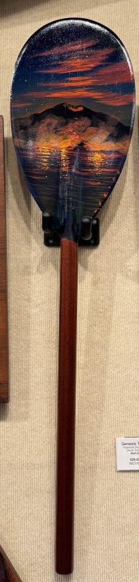 Big Island Paddle- Original Acrylic On Mahagony by Walfrido Garcia <! local>