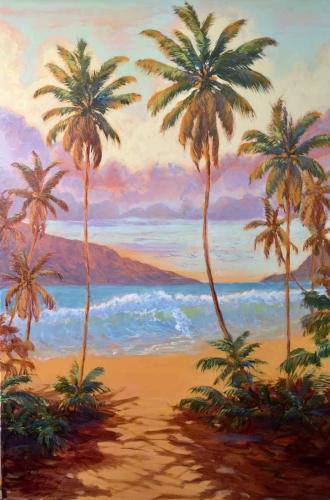 Sunny Beach 24x36 by Dan Young