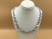 <b>*NEW*</b> Blue Keishi Pearls & Hematite SS Necklace by Pat Pearlman <! local>