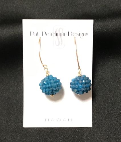 Apatite Balls GF Wire Earrings by Pat Pearlman <! local>
