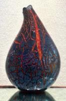 Crackled Kilauea Vase by Daniel Moe <! local>